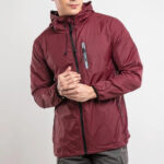 Men's Reflective Zip Hooded Windbreaker Jacket