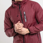 Men's Reflective Zip Hooded Windbreaker Jacket - Image 2