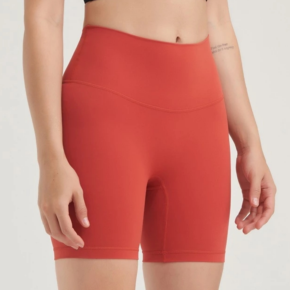 FIT (21) Women's Coral High Waist Biker Shorts - Image 1