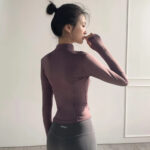 Women's Sculpted Zip Long Sleeve Jacket - Image 2