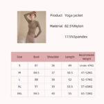 Women's White Sculpted Zip Yoga Jacket - Image 4