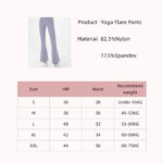 Women's Flared High Waist Yoga Pants - Image 4
