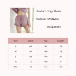 Women's Pink Mesh Hem Yoga Shorts - Image 4