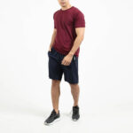 Men's Essential Maroon Training Tee Shirt - Image 3